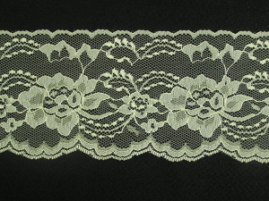 4 Inch Flat Lace, Maize (25 yards) MADE IN USA