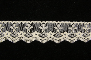 1.125 inch Flat Lace, natural (50 yards) 470 natural MADE IN USA