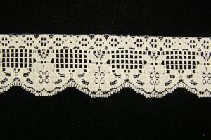 1.875 Inch Flat Lace, Natural (50 Yards) MADE IN USA