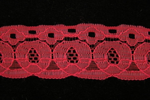 1.75 inch Flat Lace, red (50 yards) MADE IN USA