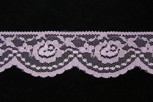 2.125 inch Flat Lace, lavender (50 yards) MADE IN USA