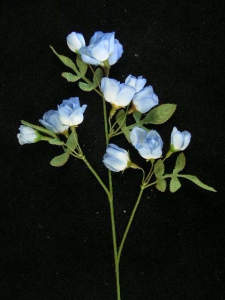 Rose Spray, light blue (lot of 12)