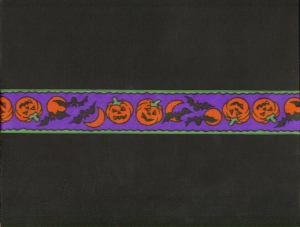 Wired Halloween Ribbon, purple multi, 1.5 inch (3 yards) SALE ITEM RIB59