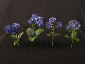 Gypsophilia-Pixie Rose-Carnation Pick, navy blue (lot of 144)