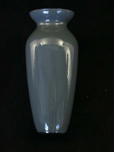 Glass Vase, 10 inch, gray (lot of 12) SALE ITEM
