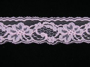 2 inch Flat Lace, Rose Shadow (50 yards) 9665 Rose Shadow 50, MADE IN CHINA