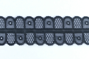 1.5 Inch Flat Lace, Black (50 yards) MADE IN USA