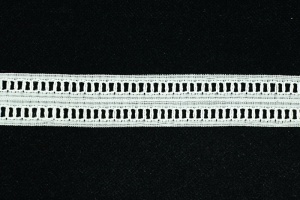 1.25 Inch Flat Lace, Ivory (50 yards) MADE IN USA