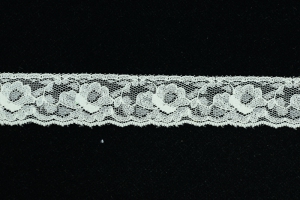 1.5 inch Flat Lace, Ivory (50 yards) MADE IN USA