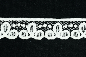 1.75 inch Flat Lace, Ivory (50 yards) MADE IN USA
