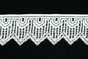 1.75 Inch Flat Lace, Ivory (50 yards) MADE IN USA