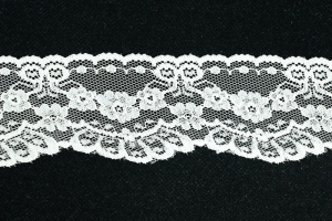 2 inch Flat Lace, Ivory (50 yards) MADE IN USA