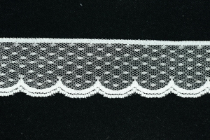 2 Inch Flat Lace, Ivory (50 yards) MADE IN USA
