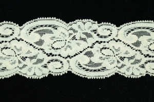 2 Inch Flat Lace, Natural (50 yards) MADE IN USA
