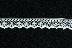 .75 Inch Flat Lace, White (100 yards) MADE IN USA