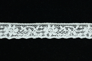 1 Inch Flat Lace, White (50 yards) MADE IN USA