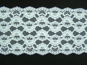 7 Inch Flat Galloon Lace White (25 Yards) MADE IN USA