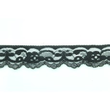 1.375 Inch Flat Lace, Black Iridescent (360 YARDS - FULL SPOOL) MADE IN USA