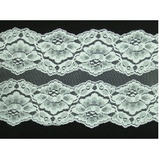 7.25 inch Flat Double Edge Galloon Lace, Ivory (122 YARDS FULL SPOOL) MADE IN USA