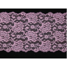7 Inch Flat Double Edge Galloon Lace, Deep Rose (124 YARDS - FULL SPOOL) MADE IN USA