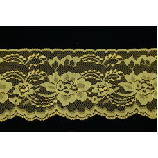 4 Inch Flat Lace, Amber Yellow (170 YARDS - FULL SPOOL) MADE IN USA
