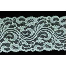 5.25 Inch Flat Double Scalloped Edge Galloon Lace, Ivory (97 YARDS - FULL SPOOL) MADE IN USA