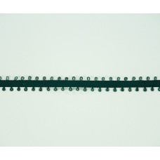 Double Faced Satin Picot Ribbon , Hunter, 3/16 Inch x 50 Yards (1 Spool) SALE ITEM