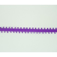 Double Faced Satin Picot Ribbon , Purple, 3/16 Inch x 50 Yards (1 Spool) SALE ITEM