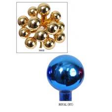 25MM Royal Blue Glass Balls (Lot of 1 Box - 12  Bunches Per Box) SALE ITEM
