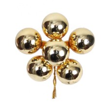 30MM Gold Glass Balls With Wire (Lot of 1 Box - 72 Glass Balls Per Box) SALE ITEM