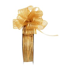 Pull Bow Ribbon, Gold, 1" x 25 Yards (1 Spool) SALE ITEM