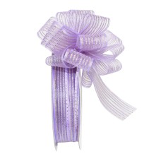 Pull Bow Ribbon, Lavender / Gold, 1" x 25 Yards (1 Spool) SALE ITEM