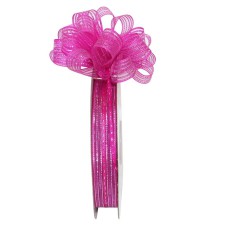 Pull Bow Ribbon, Fuchsia Silver, 5/8" x 25 Yards (1 Spool) SALE ITEM