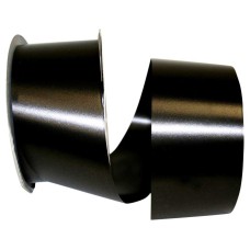 Black, Embossed, Polypropylene, Florentine Ribbon 2 ½ Inch x 100 yds., (1 Spool) SALE ITEM