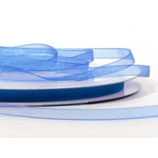 Organza Ribbon , Royal Blue 1/8 Inch x 50 Yards (1 Spool) SALE ITEM