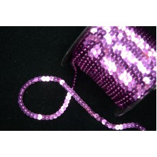 Sequin Trim On String, Tropical Orchid , 6MM x 100 Yards (1 Spool) SALE ITEM