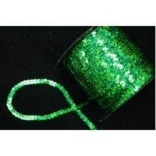 Sequin Trim On String, Emerald Spotlight, 6MM x 100 Yards (1 Spool) SALE ITEM