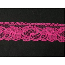 2 Inch Flat Lace, Fuchsia (476 Yards - FULL SPOOL) MADE IN USA