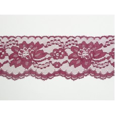 3 inch Flat Lace, Wine (325 Yards FULL SPOOL) MADE IN USA