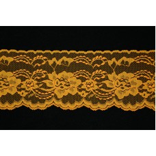 4 Inch Flat Lace, Autumn Glory Orange (100 YARDS - FULL SPOOL) MADE IN USA