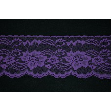 4 Inch Flat Lace, Grape Royale (100 YARDS - FULL SPOOL) MADE IN USA