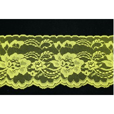 4 Inch Flat Lace, Blazing Yellow (170 YARDS - FULL SPOOL) MADE IN USA