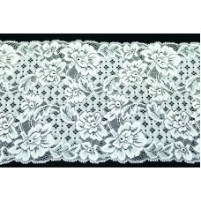 7 inch Flat Double Edge Galloon Lace, Ivory (100 YARDS - FULL SPOOL) MADE IN USA