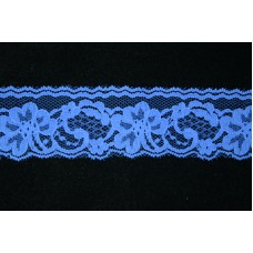 2 inch Flat Lace, Amparo Blue (504 YARDS FULL SPOOL) 9665 Amparo Blue 504, MADE IN CHINA