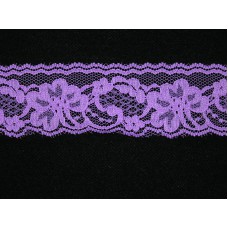 2 inch Flat Lace, Amethyst Orchid (513 YARDS FULL SPOOL) 9665 Amethyst Orchid 513, MADE IN CHINA