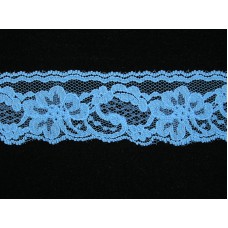 2 inch Flat Lace, Bonnie Blue (384 YARDS FULL SPOOL) 9665 Bonnie Blue 384, MADE IN CHINA