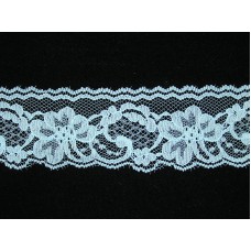 2 inch Flat Lace, Crystal Blue (510 YARDS FULL SPOOL) 9665 Crystal Blue 510, MADE IN CHINA
