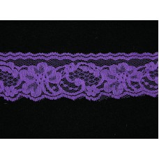 2 inch Flat Lace, Pansy (484 YARDS FULL SPOOL) 9665 Pansy 484, MADE IN CHINA