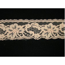 2 inch Flat Lace, Peach (417 YARDS FULL SPOOL) 9665 Peach 417, MADE IN CHINA