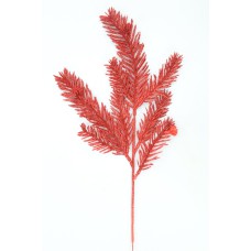 Red Glitter Cypress Pick (lot of 12) SALE ITEM